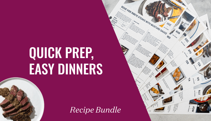 Quick Prep, Easy Dinners Recipe Bundle