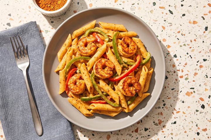 Creamy Cajun Shrimp Penne