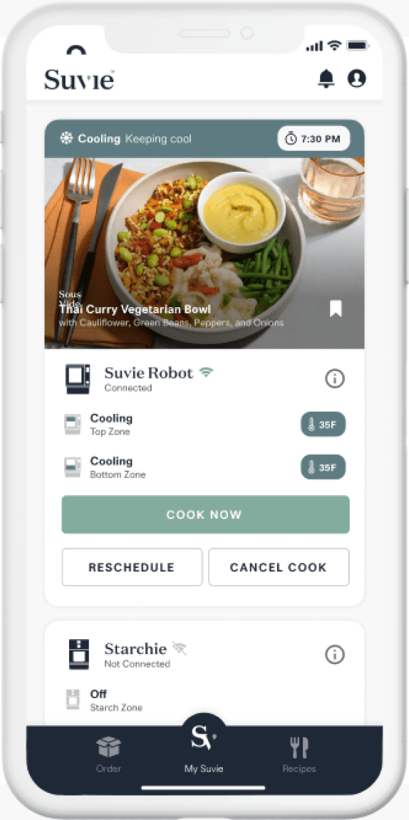 Manage dinner on the go with Suvie App