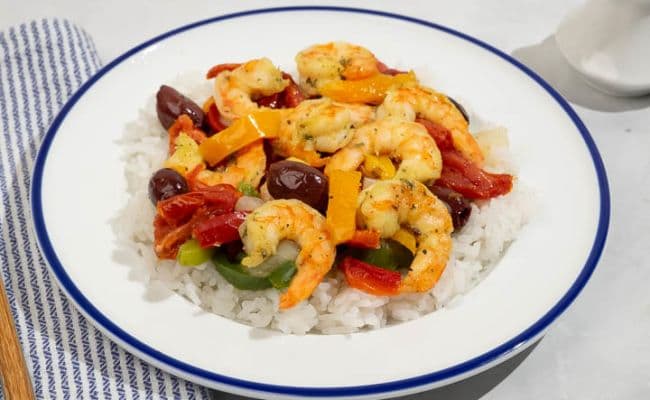 Grilled Greek Shrimp