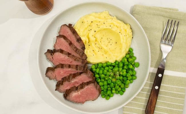 Truffle Potatoes and Steak