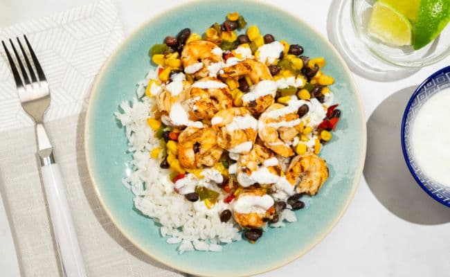 Fajita Shrimp Bowl
