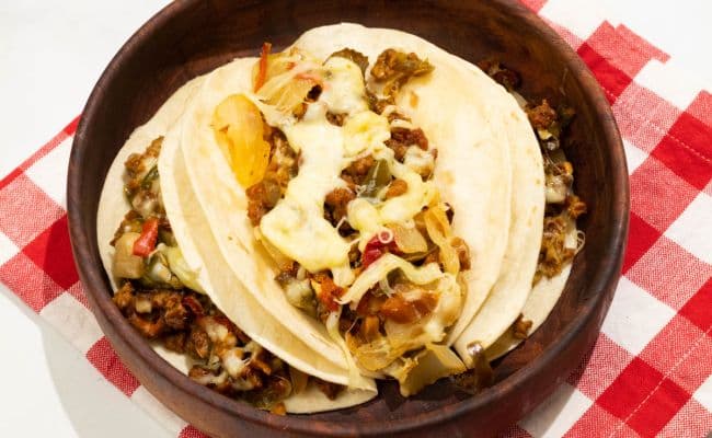 Meatless Chorizo Tacos