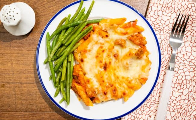 Baked Penne and Italian Sausage