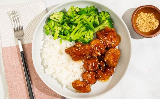 Orange-Glazed Crispy Chicken