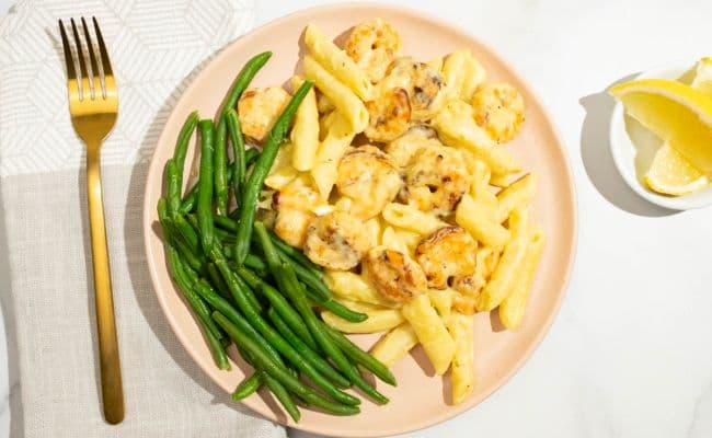 Lemon Butter Shrimp Pasta
