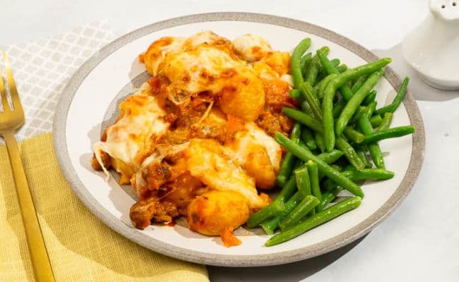 Sausage and Potato Gnocchi Bake