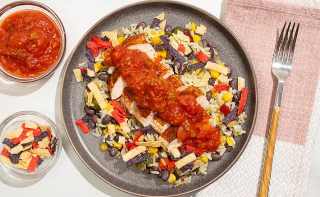 Salsa Chicken Taco Bowl