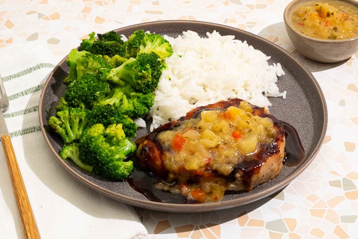 Pineapple Teriyaki Pork Chops