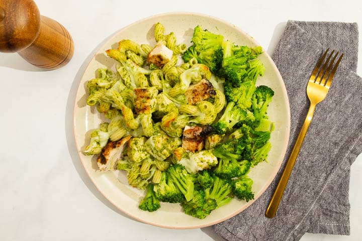Grilled Chicken Pesto Bake