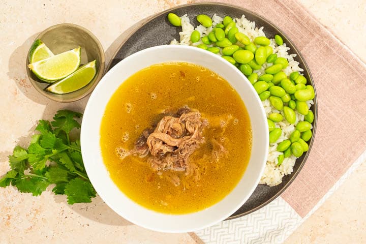 Shredded Beef in Pho Broth