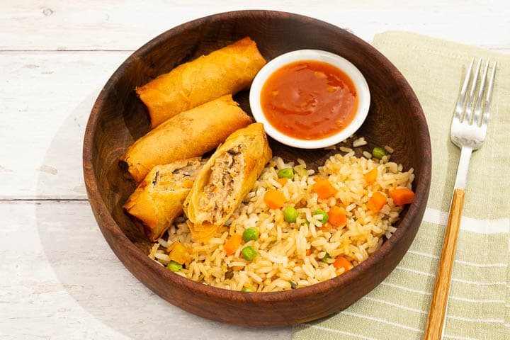 Crispy Pork Spring Rolls
